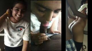 Horny lady comes to fuck her bf in Telugu sex video