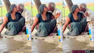 Indian Latest Desi MMS: Hot Sasur and Bahu Passionate Kissing