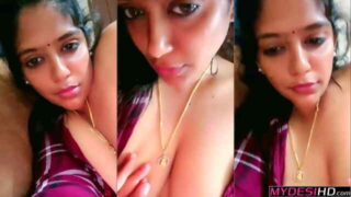 Thick Telugu Cute Girl Big Boobs: Rare Nipple Licking Private Show